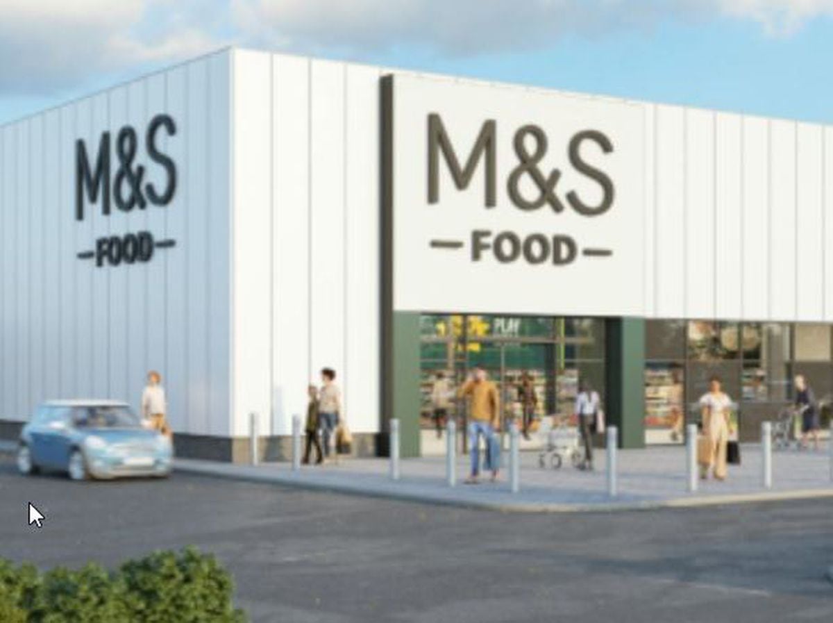 How the M&S Food Hall would look. Picture: Corstorphine and Wright.
