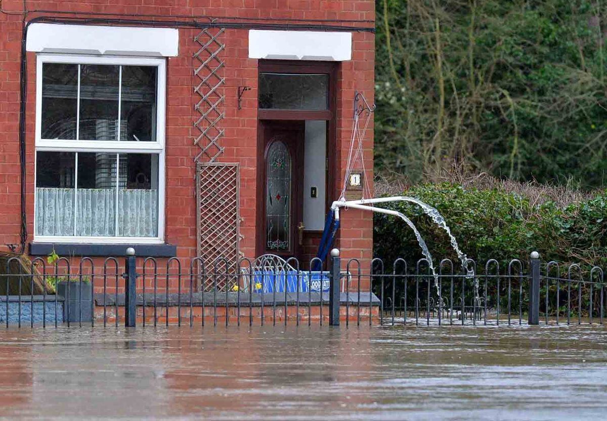 Flooding in Bridgnorth on Tuesday