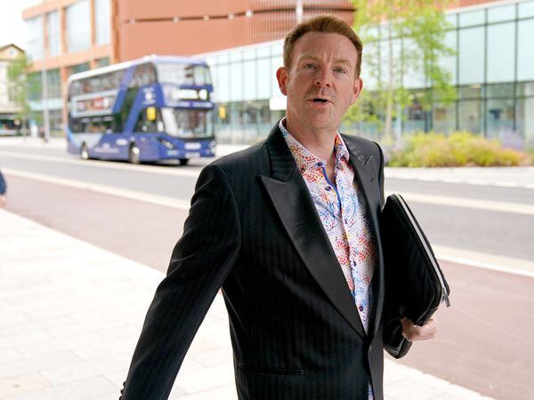 Ex-BBC presenter Alex Belfield pictured arriving at Nottingham Crown Court last year