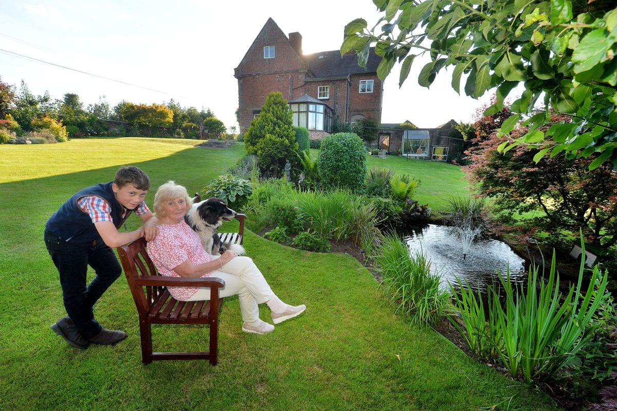Sambrook Manor is opening to visitors this weekend. Owner Eileen Mitchell with grandson Archie Mitchell aged 12