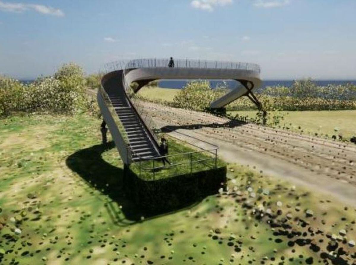 An artist's impression of the footbridge. Photo: Network Rail