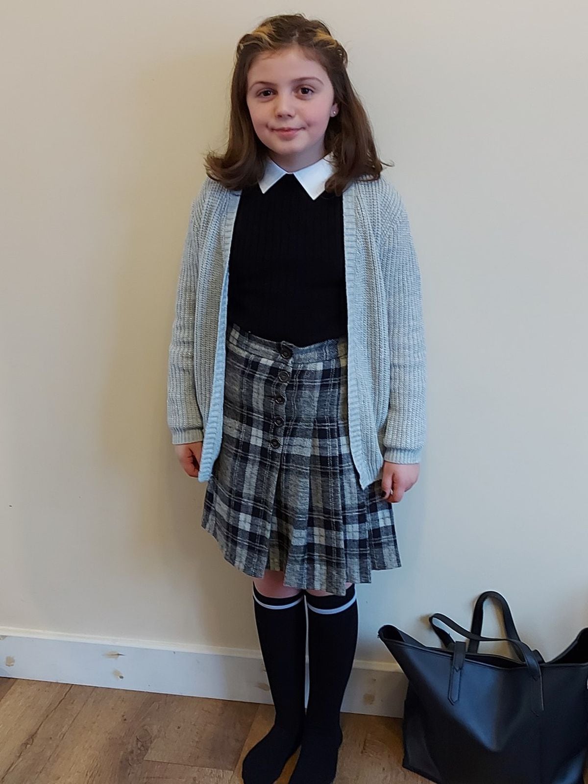 Louise Perks, aged 10, who has dressed up as Anne Frank for World Book Day