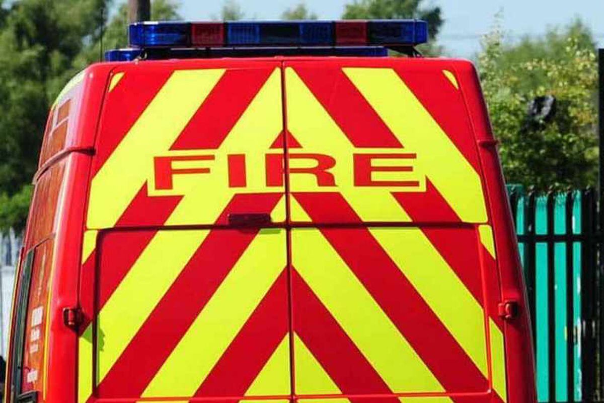 Fire crews tackle van blaze in Wem