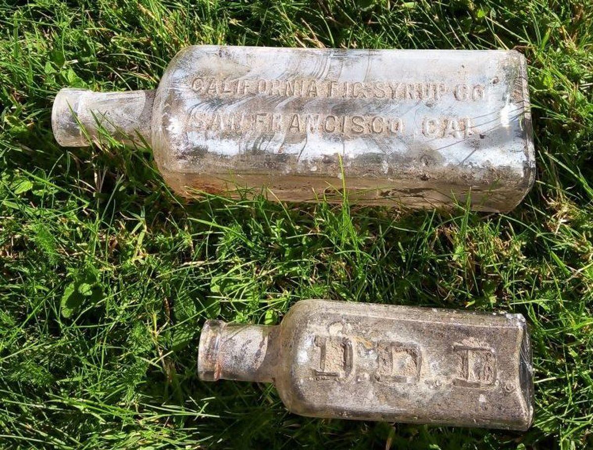 Historic bottles were found at Shrewsbury Castle. Picture: B Christian