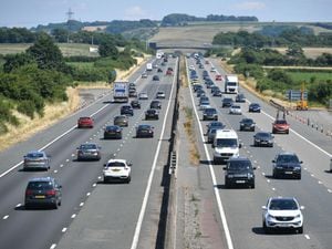 Stock image of the M4 which is congested ahead of Ed Sheeran concert