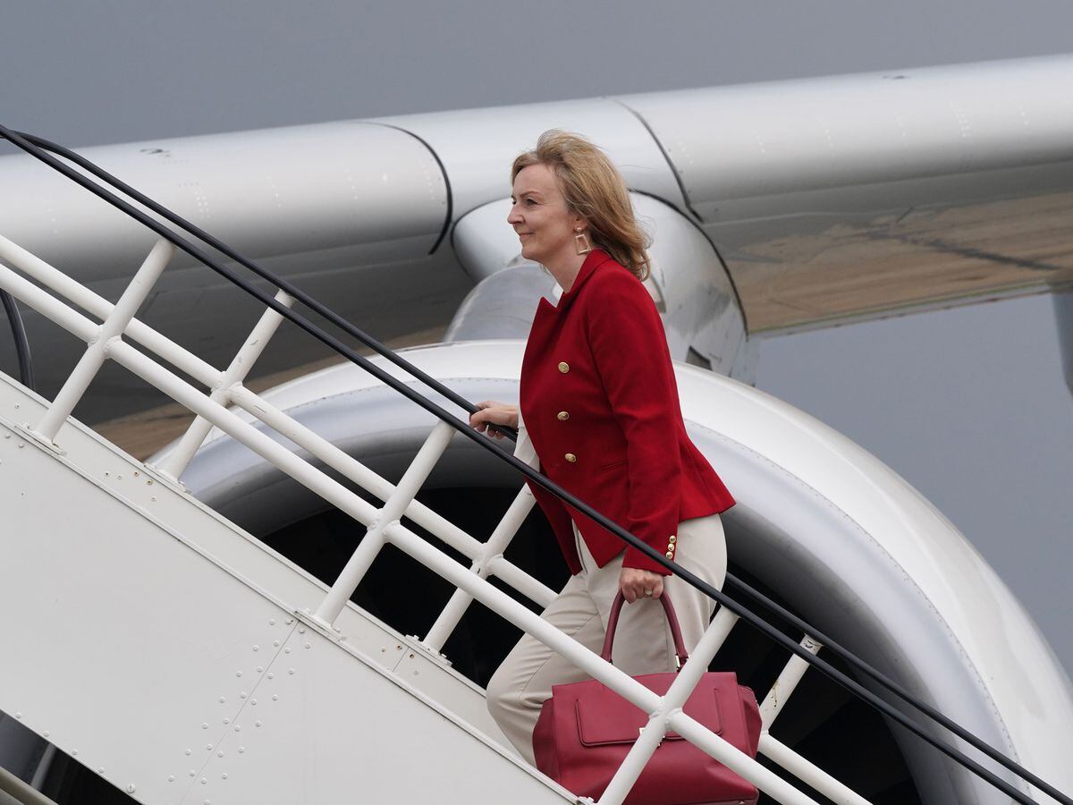 Foreign Secretary Liz Truss chartered a Government plane for her trip to Australia, rather than use commercial flights