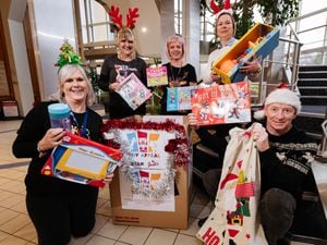 Shropshire Star staff backing the Toy Appeal at our offices in Telford