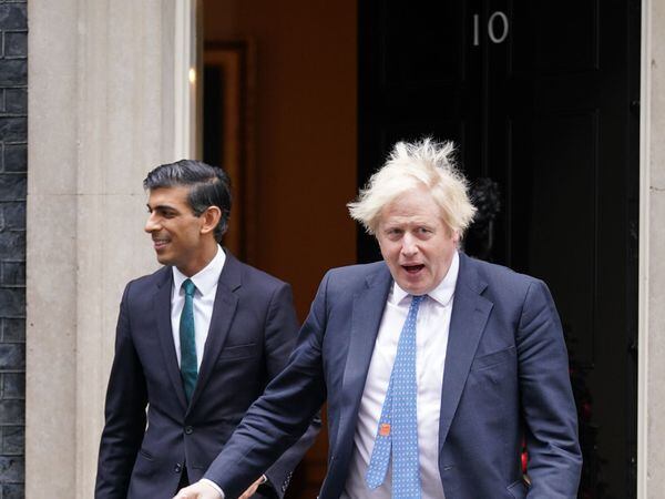 Prime Minister Boris Johnson and Chancellor Rishi Sunak (Yui Mok/PA)