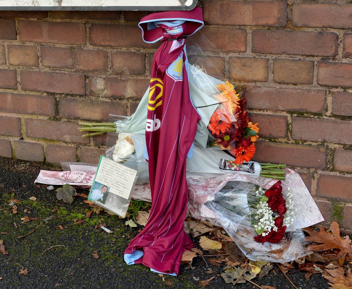 Tributes left to James Driver-Fisher in Saltwells Road, Netherton