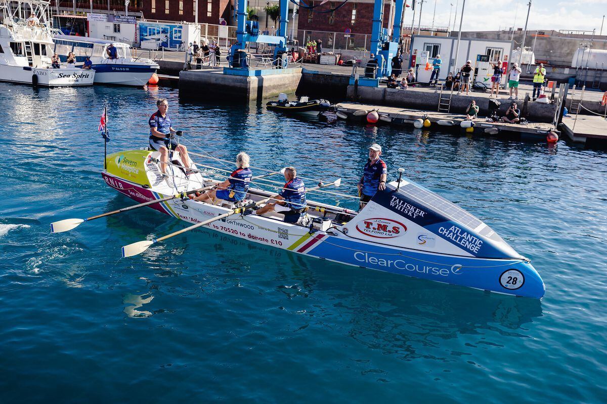 The Wrekin Rowers have raised more than £104,000 with their efforts. Picture: Talisker Whisky Atlantic Challenge