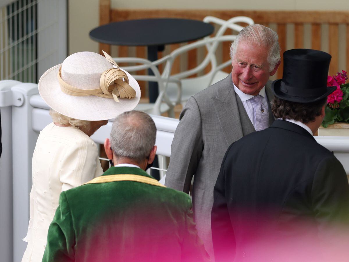 The Prince of Wales and the Duchess of Cornwall arrive for day two of Royal Ascot
