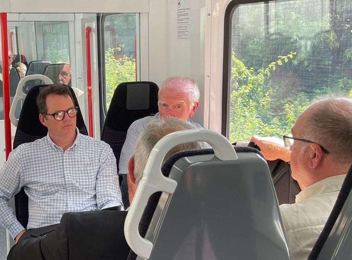 Welsh Government minister Lee Waters heard from rail users