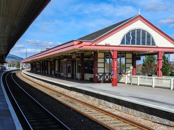 Two people in hospital after trains collide at Aviemore station