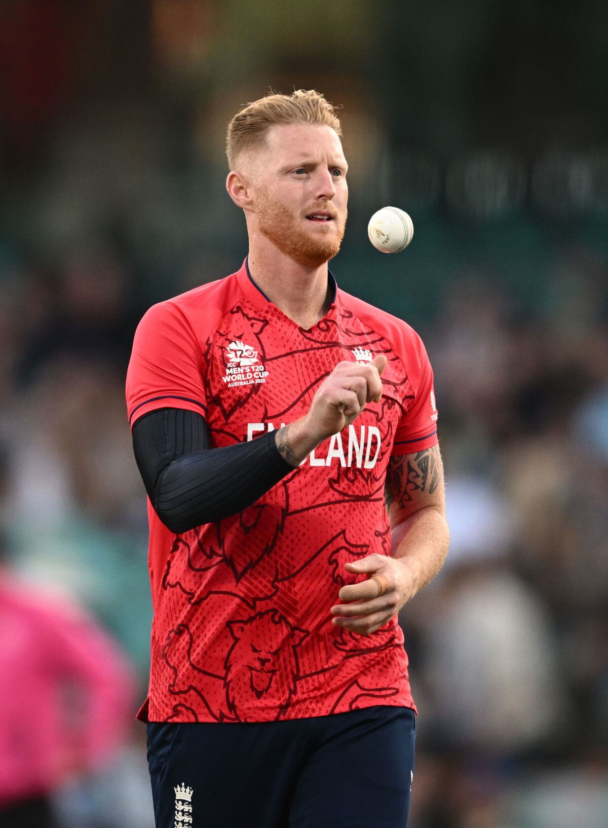 
              
England's Ben Stokes prior to the T20 World Cup match at the Sydney Cricket Ground, Sydney. Picture date: Saturday November 5, 2022. PA Photo. See PA story CRICKET England. Photo credit should read: Dan Himbrechts/PA Wire.


RESTRICTIONS: Use subject to restrictions. Editorial use only, no 
commercial use without prior consent from rights holder.
            
