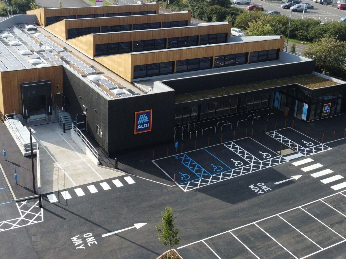The Aldi eco store in Leamington Spa opened on Thursday