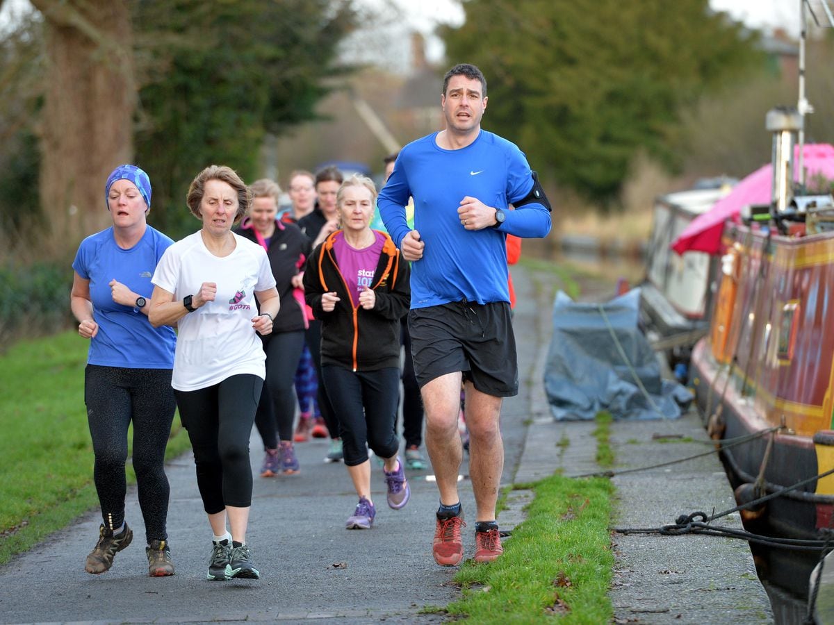 Runners taking part in the Ellesmere event
