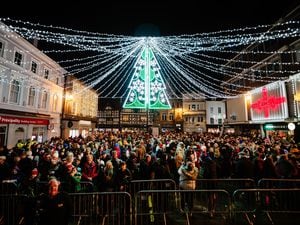 Shrewsbury's Christmas lights are switched on in The Square