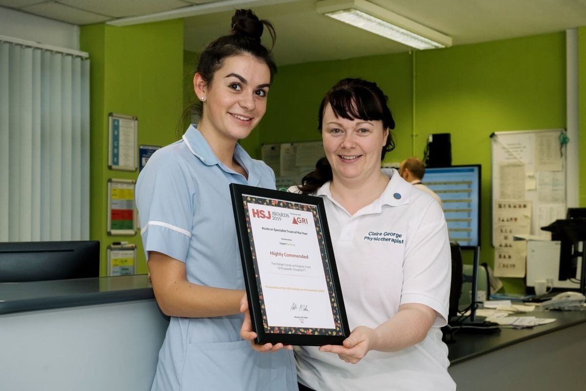 Oswestrys Orthopaedic Hospital Highly Commended At Awards