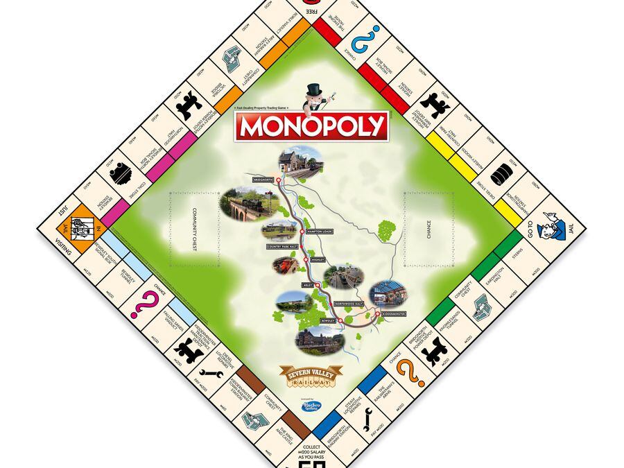 The Severn Valley Railway monopoly board