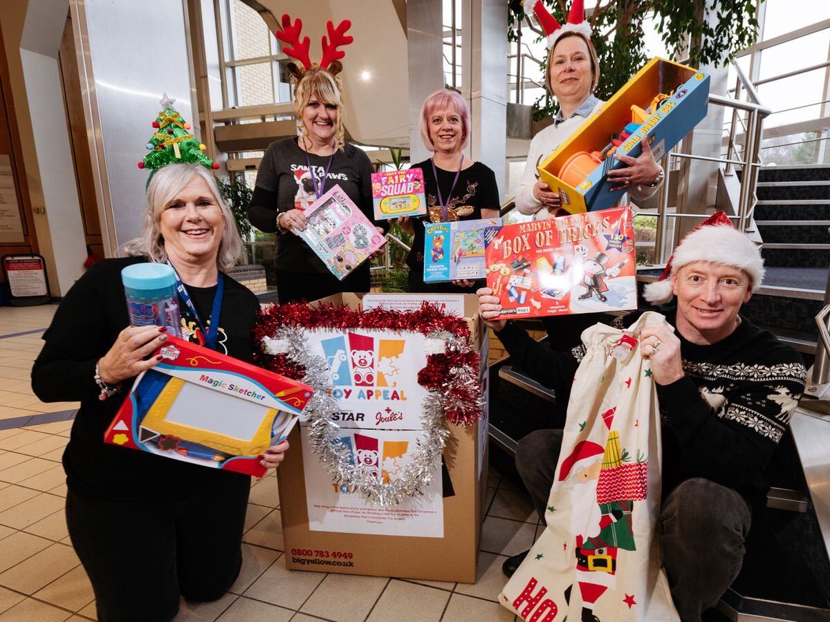 Shropshire Star staff backing the Toy Appeal at our offices in Telford