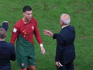 Portugal’s Cristiano Ronaldo and coach Fernando Santos