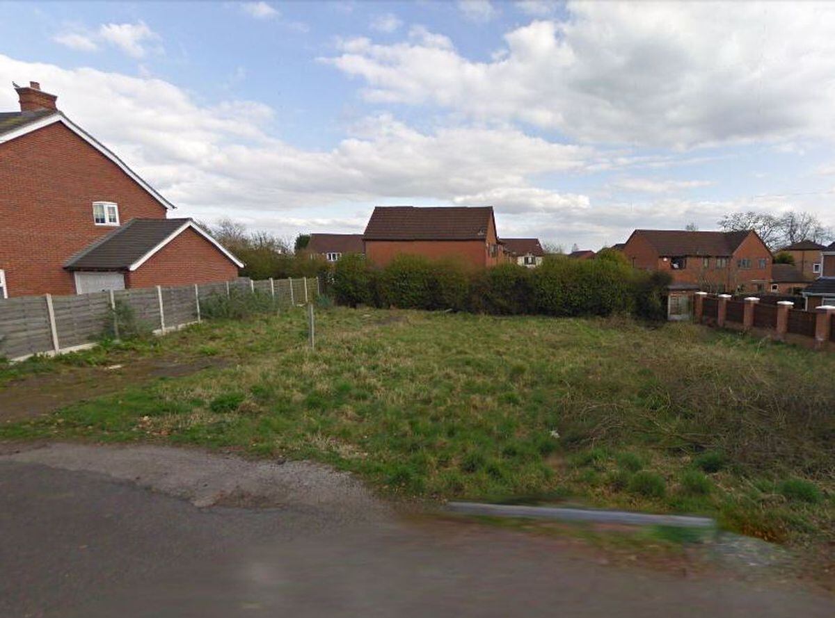 Plans to build four houses on this land, at the southwest corner of Timsbury Lane, Madeley, have been rejected (Picture: Google)