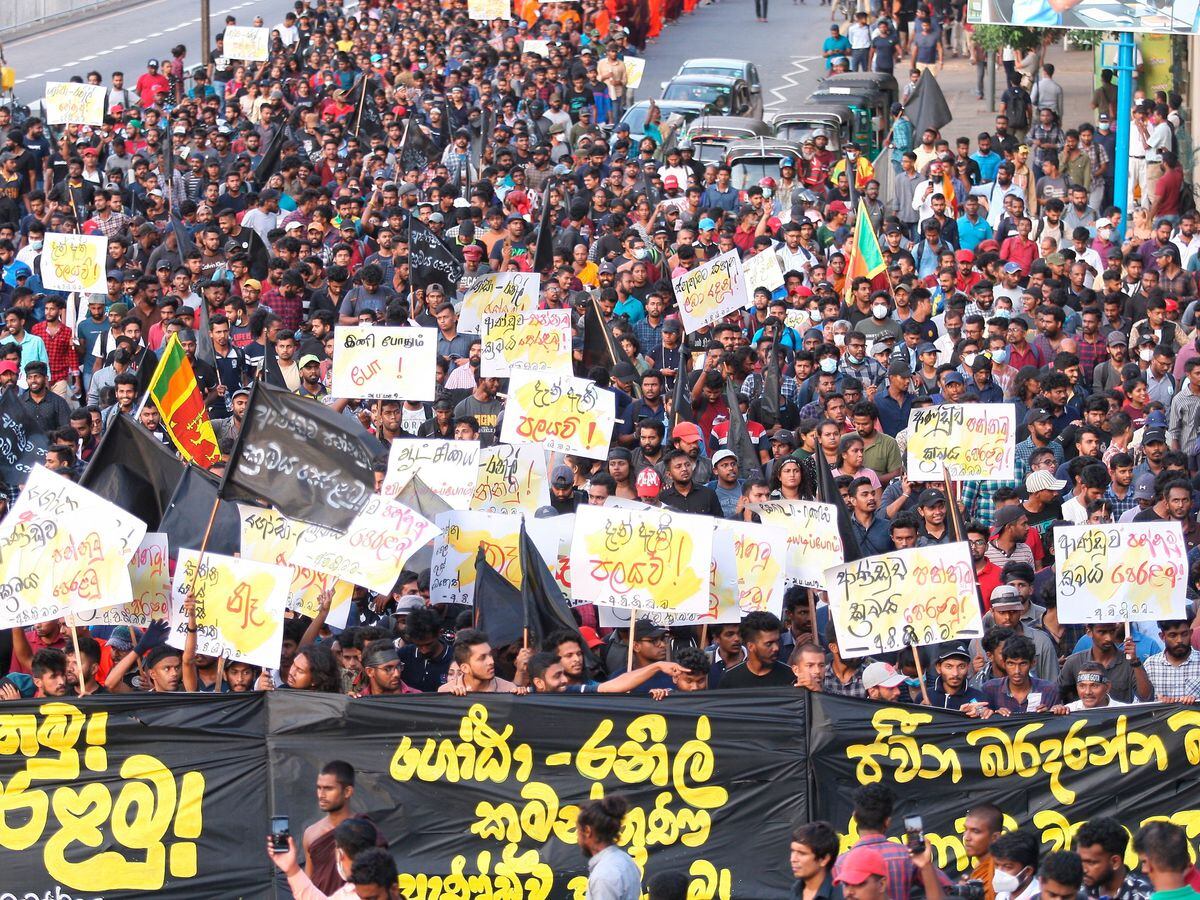 Colombo protest
