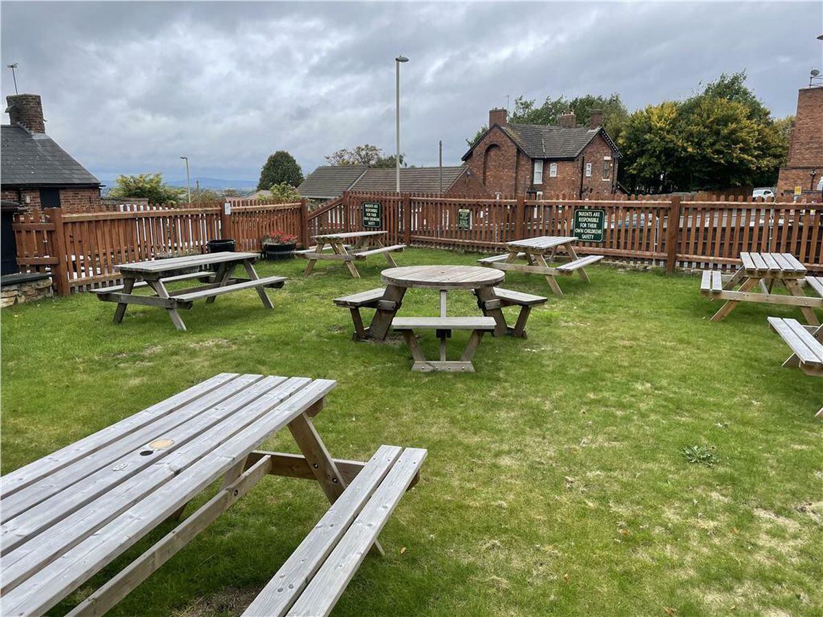 The beer garden. Picture: Rightmove