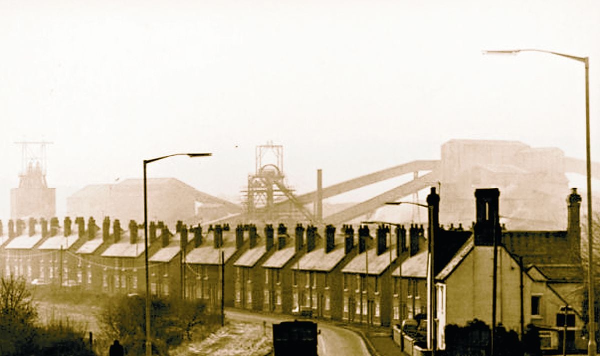 The houses on Stafford Road, Huntington, were overshadowed by Littleton Colliery when this picture was taken in January, 1982. Today, only the houses remain.