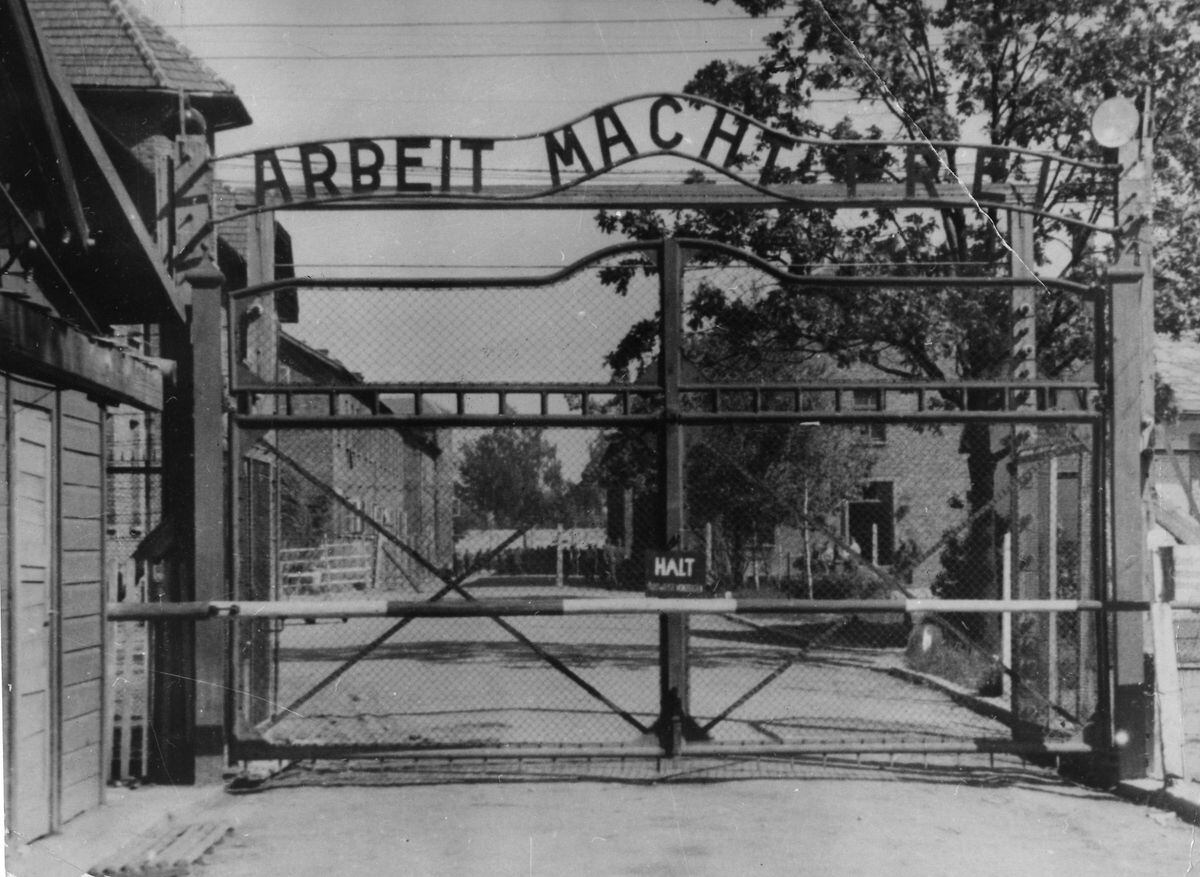 The gates at Auschwitz