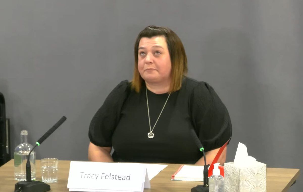 Tracy Felstead from Telford gives evidence to the inquiry