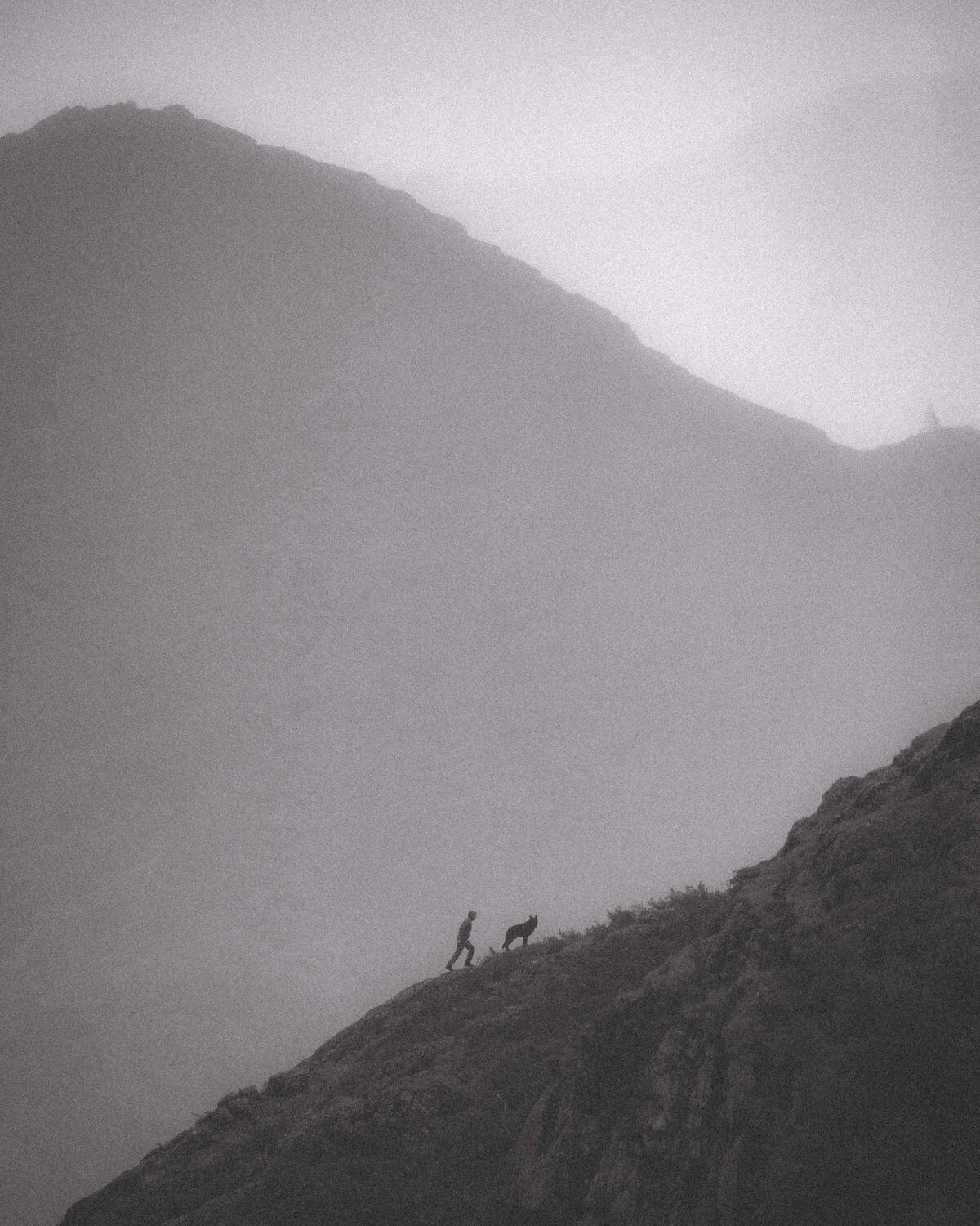 The pair on a hike in the Lake District 