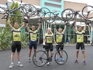Cyclists from left, Robin Butler, Mortimer McKechnie, Olivia Caplan, Toby Morgan-Glenville, Titus Chapple