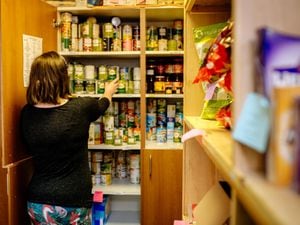 Ludlow Foodbank based at Rockspring Community Centre. In Picture: Volunteer Lucy Lewis
