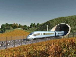 An artist's impression of HS2