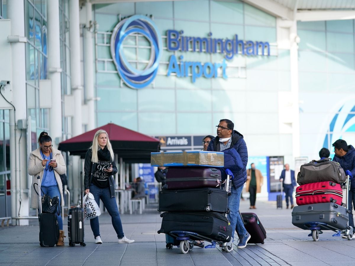 Passengers arriving at Birmingham Airport have faced long queues this week