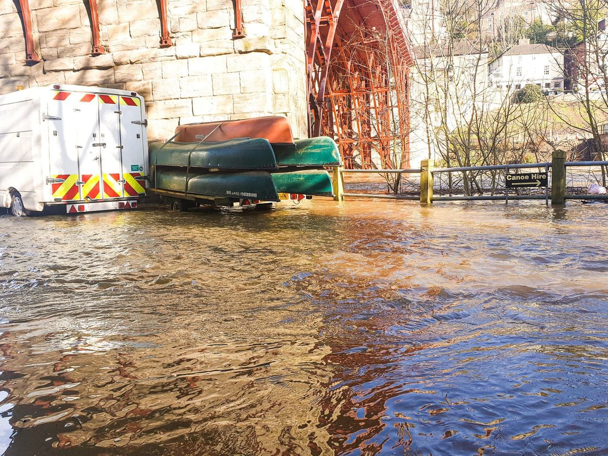Flooding in Ironbridge. Photo: Mat Growcott.