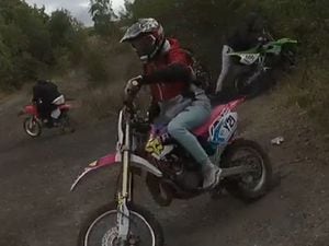 Police are asking for help in identifying the riders of the off-road motorcycles