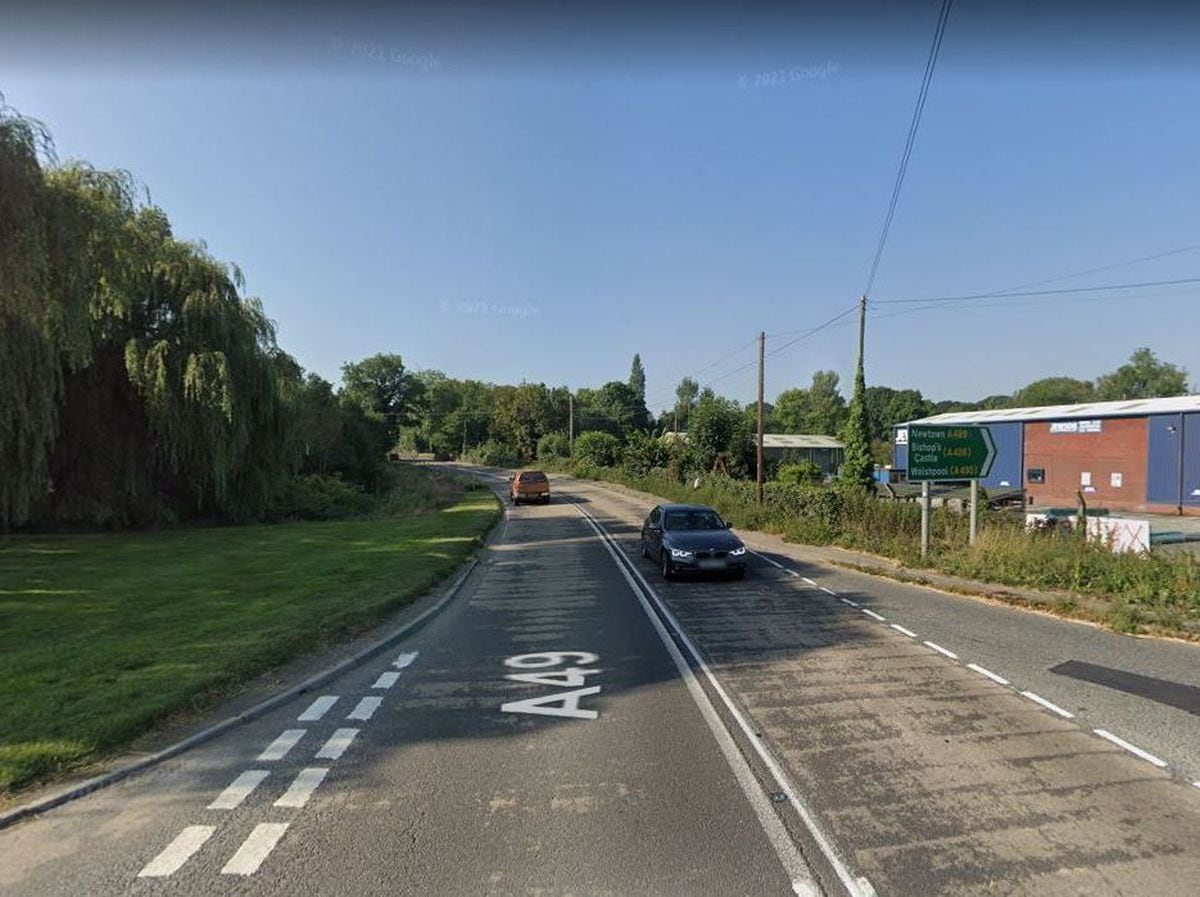 The roadworks are taking place on the A49 near the junction with the A489. Photo: Google