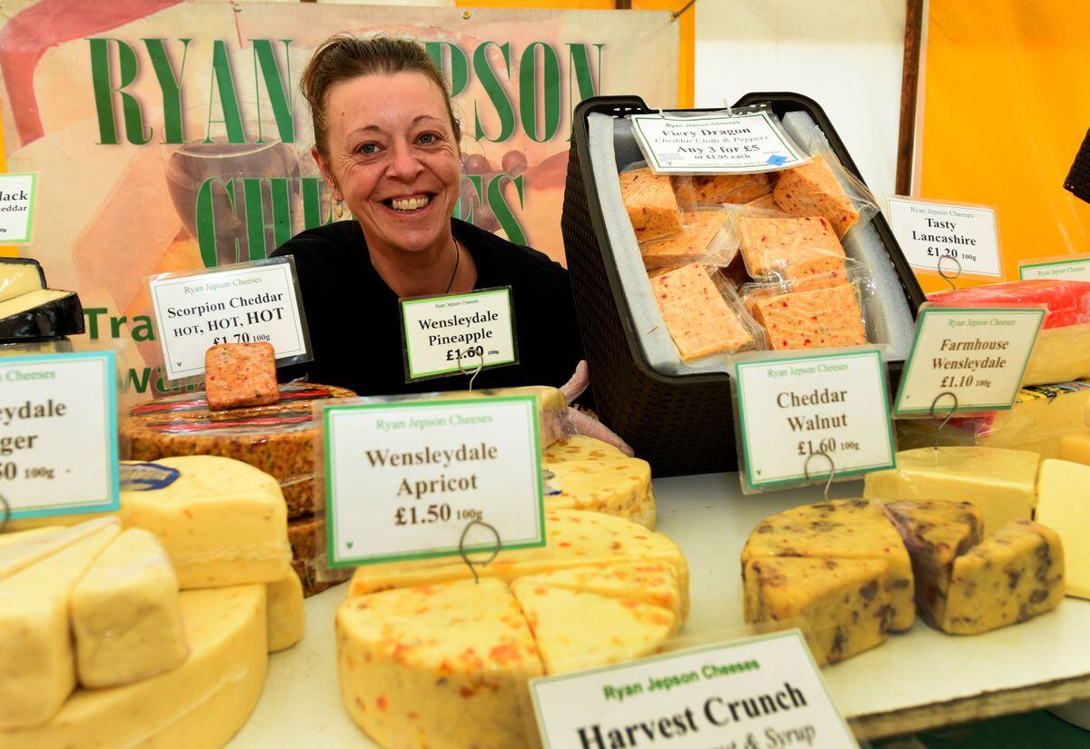 The Eccleshall Show. Pictured: Mel Jepson with her cheeses