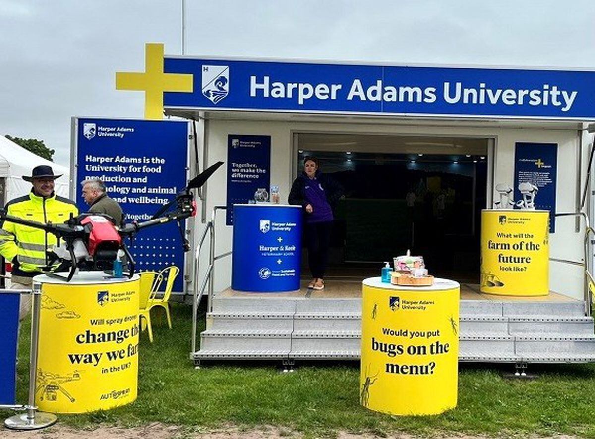 The Harper Adams University stand   