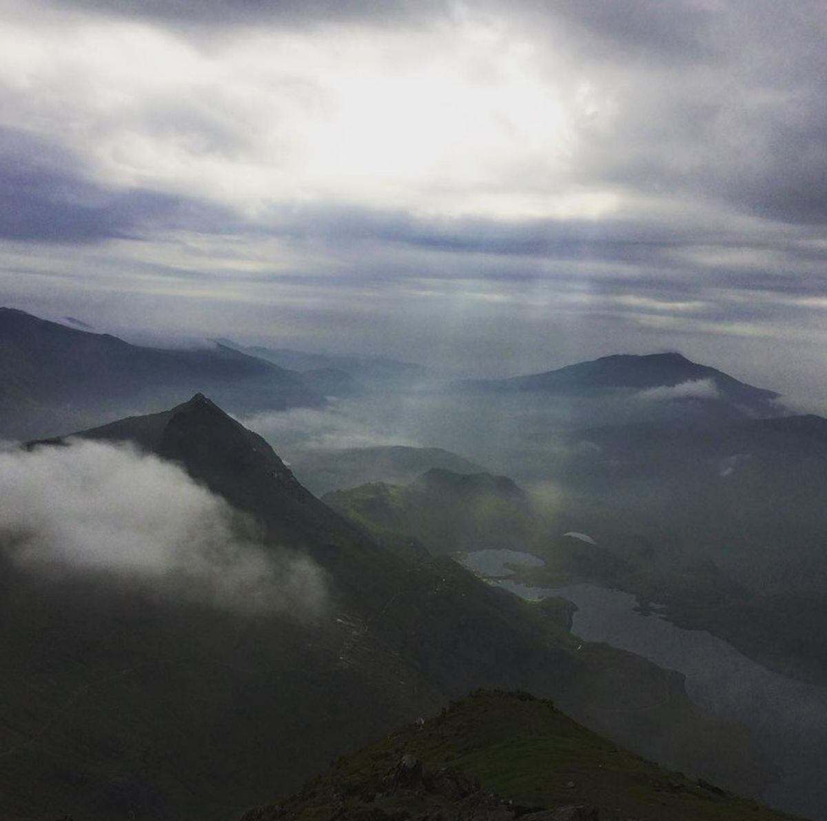 A stunning view over Crib Goch from Snowdon's summit early in the morning. Photo: Mark Morris
