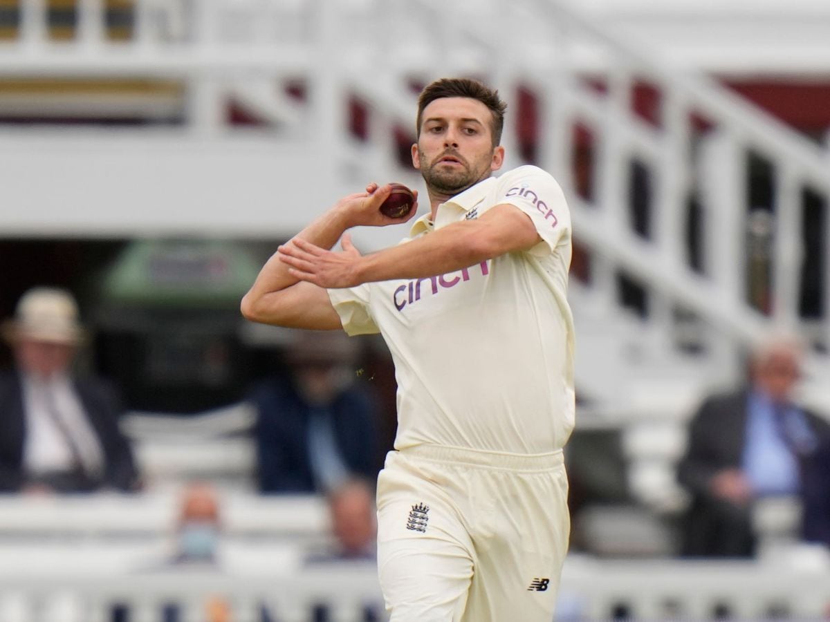 Mark Wood in action for England