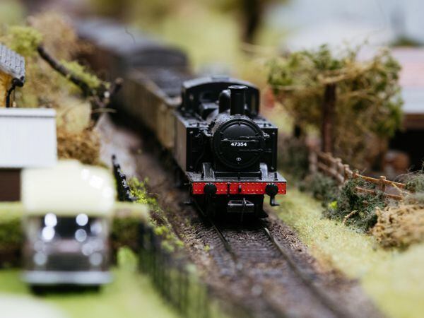 An impressive scene from the Telford Railway Modellers Group's Model Railway Exhibition at Charlton School.
