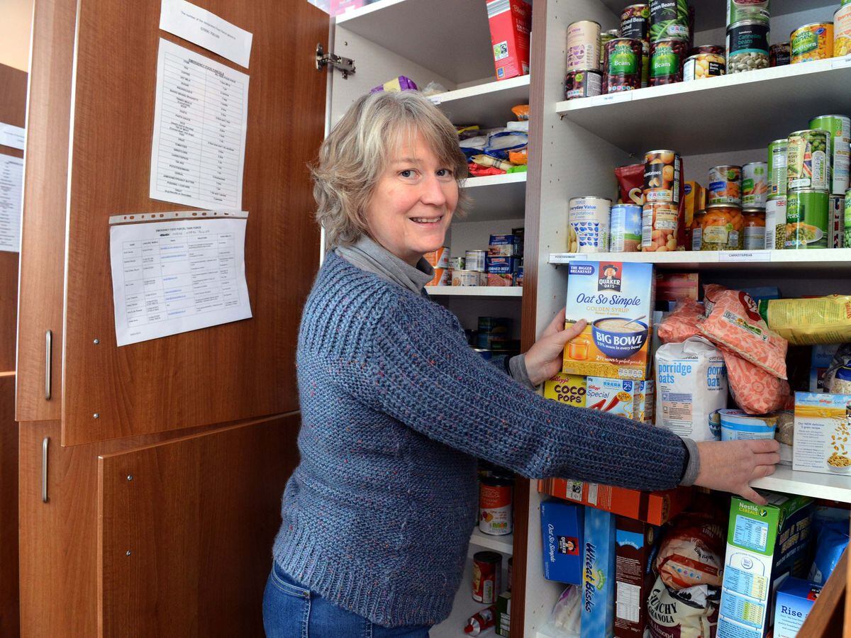 Ludlow Food bank co-ordinator Ruth Davies