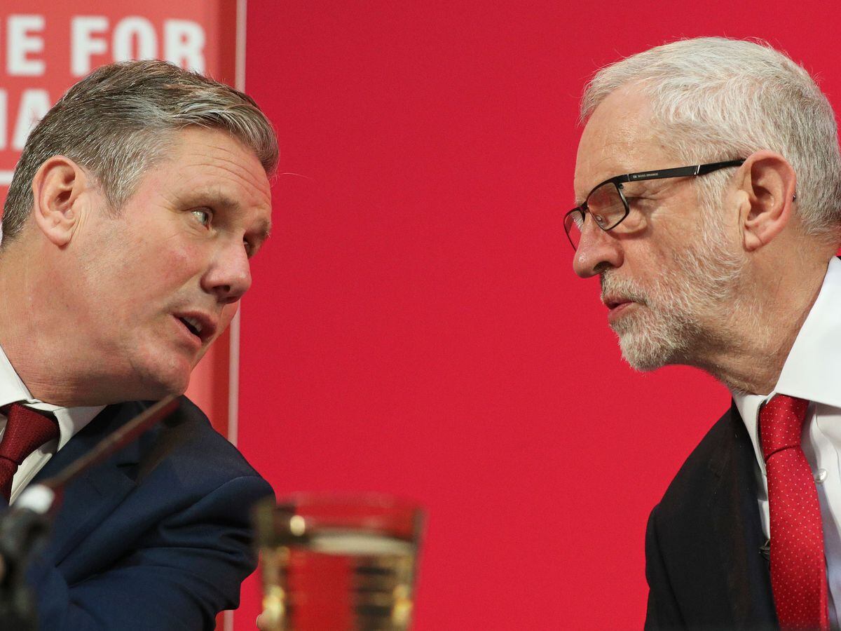 Sir Keir Starmer and Jeremy Corbyn