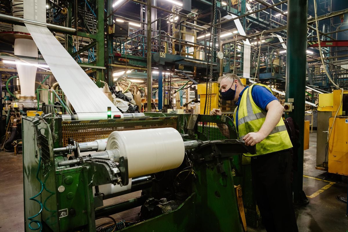 Focusing on B2B (Business to Business) flat bags is deputy production manager Steve Panter