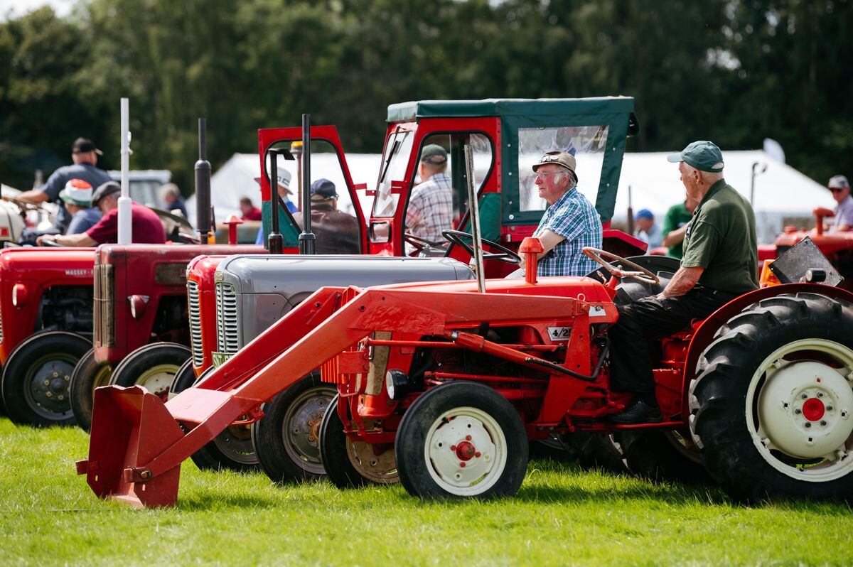 There was a good display of tractors at the Oswestry Show