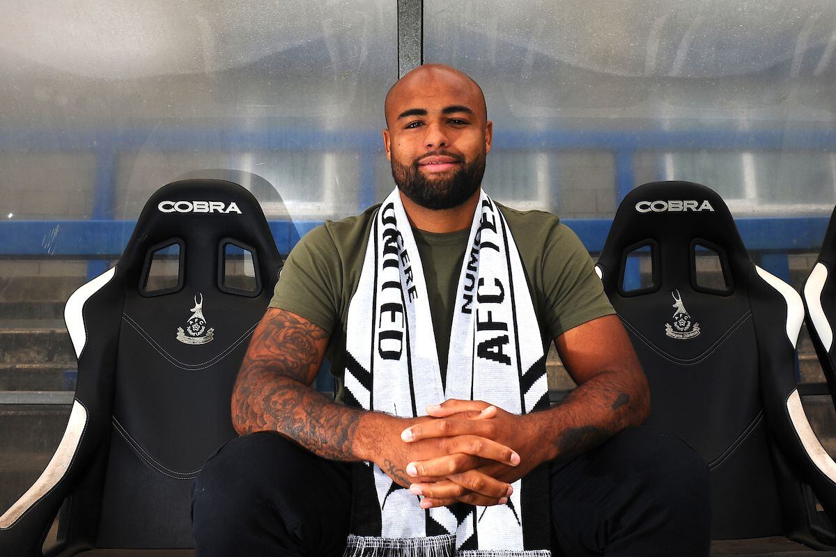 New AFC Telford United signing Courtney Meppen-Walter at the New Bucks Head Stadium on Thursday, June 11, 2020.Credit: Mike Sheridan/Ultrapress