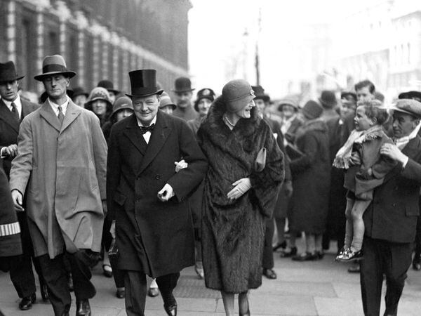 Then chancellor Winston Churchill and his wife Clementine (Archive/PA)